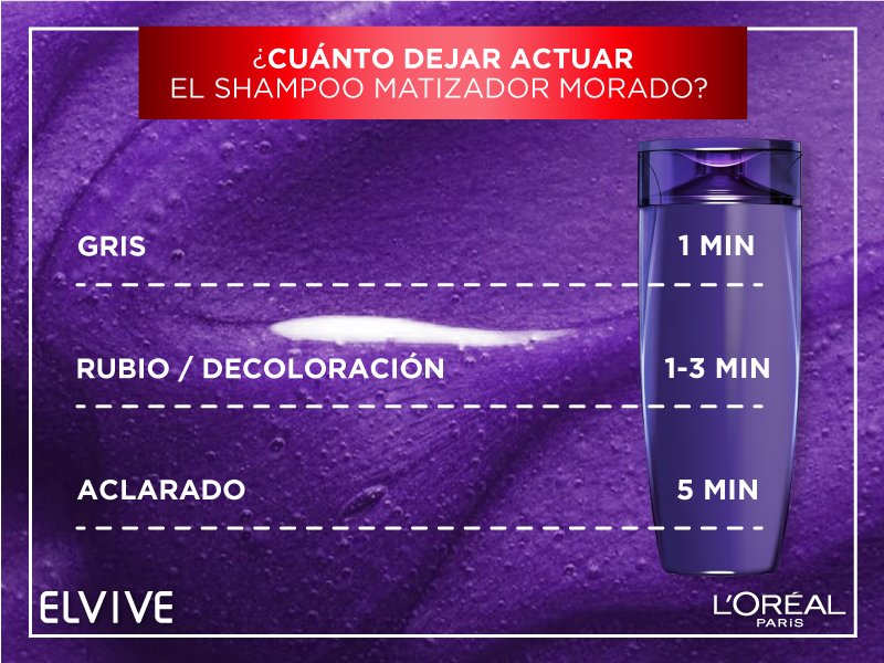 Tiempo De Espera Color Vive Matizador Morado